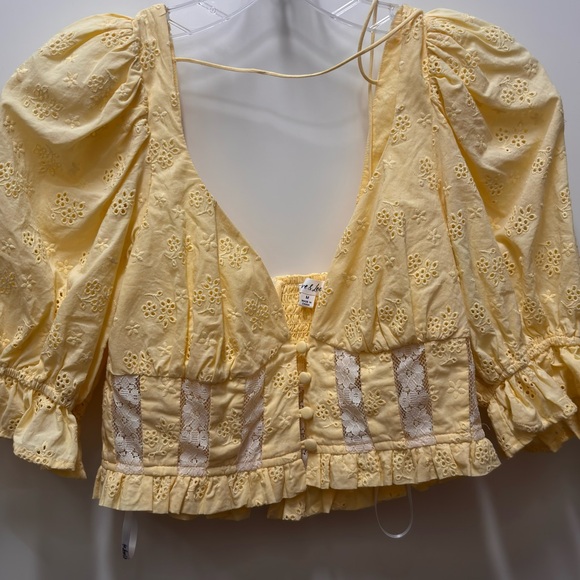 X REVOLVE Jean Blouse in Yellow
FOR LOVE & LEMONS - Picture 2 of 2